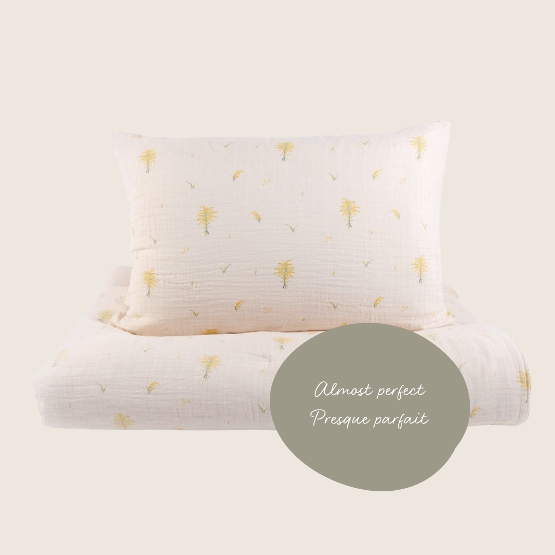 Presque Parfait - Douillette en mousseline de coton biologique (lit simple) – Verge d’or