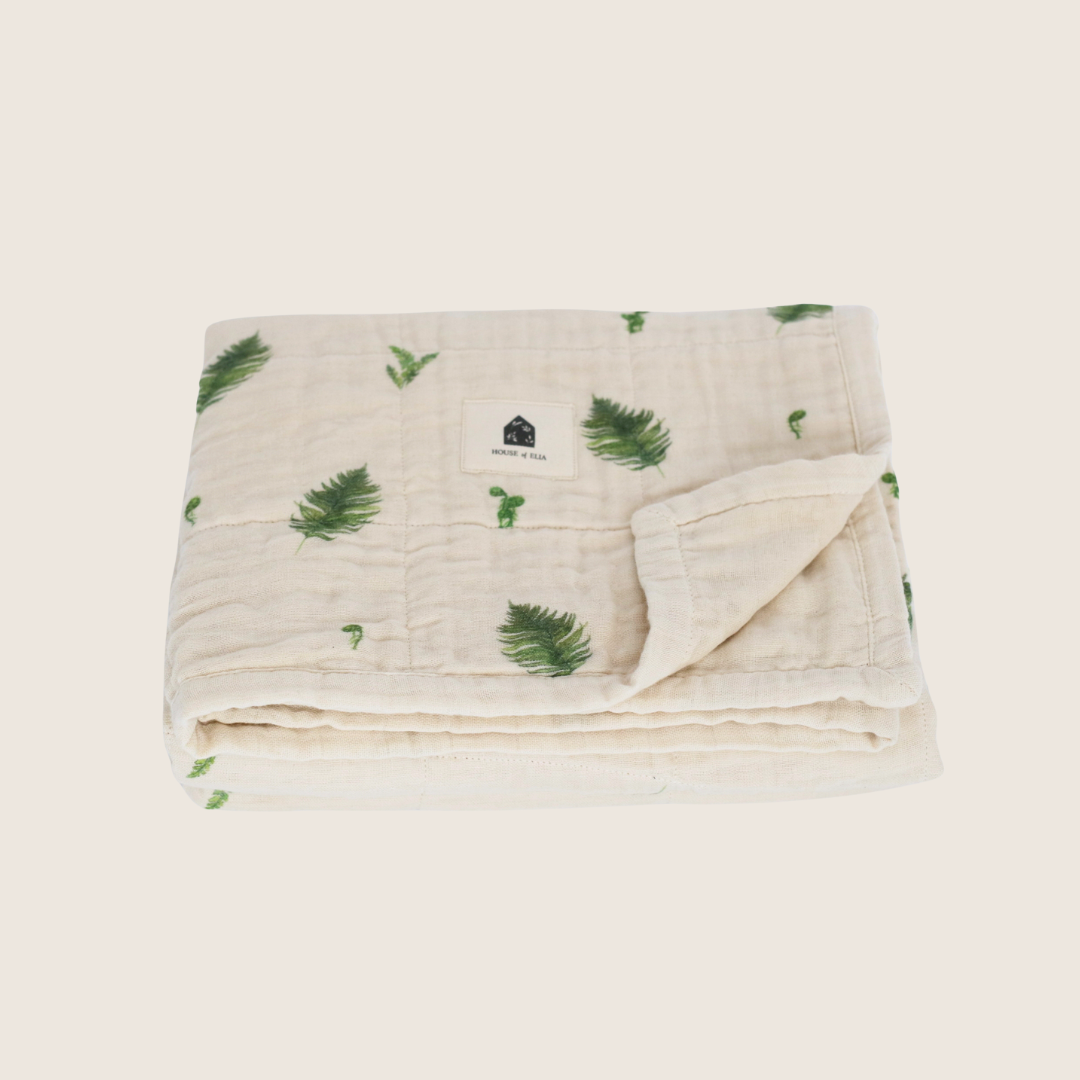 Mushie Linge En Mousseline Coton Biologique - Lot De 3 - 58 X 60 Cm - Accessoires Bébé Garçons Et Filles - Roman Green