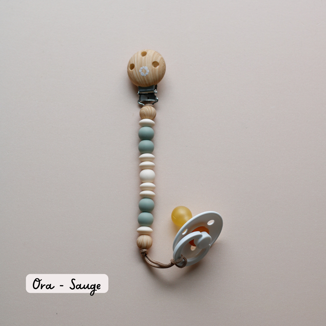 $45 Baby Gift Set | Organic Muslin Swaddle + Pacifier Clip