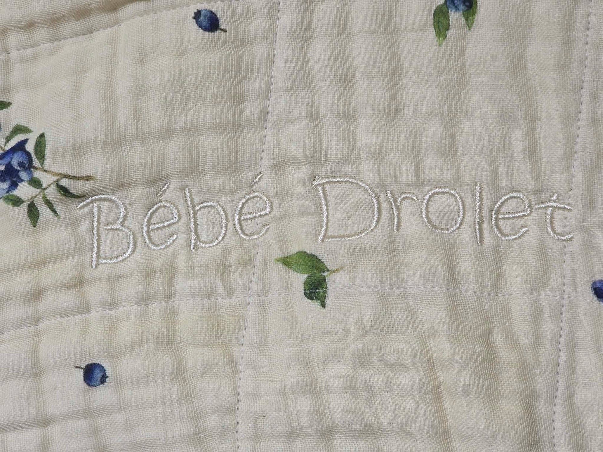 Couverture en mousseline personnalisée | Broderie sur mesure