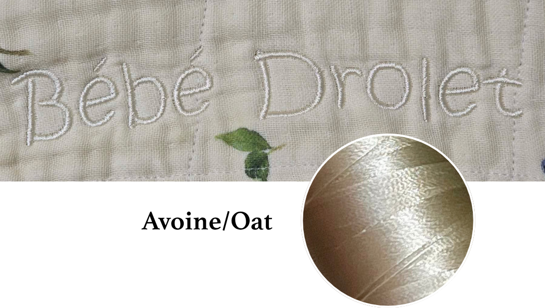 Couverture en mousseline personnalisée | Broderie sur mesure